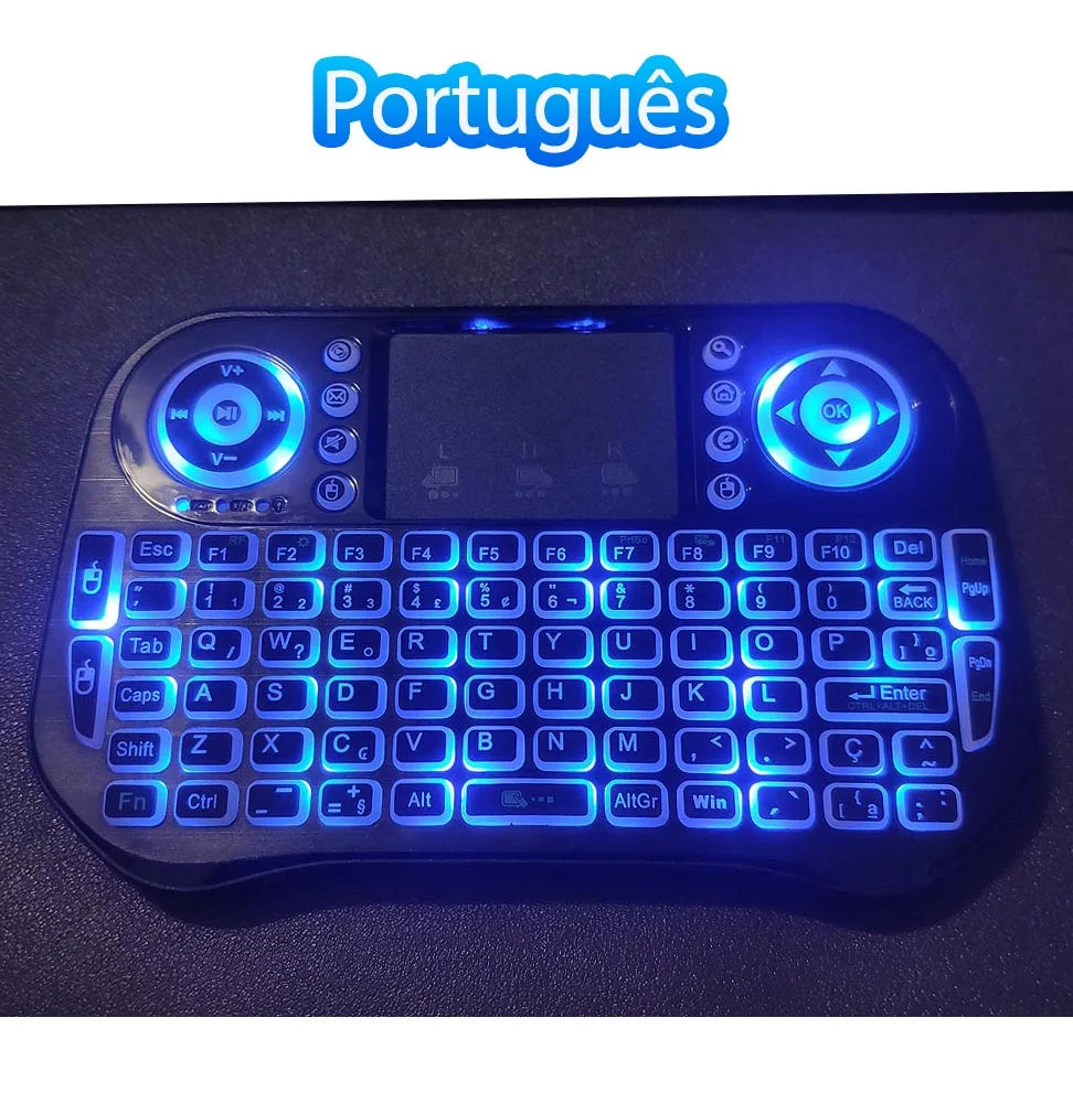 🌈⌨️ i10 / i8 Mini Wireless Keyboard – Dual Mode Air Mouse with Touchpad