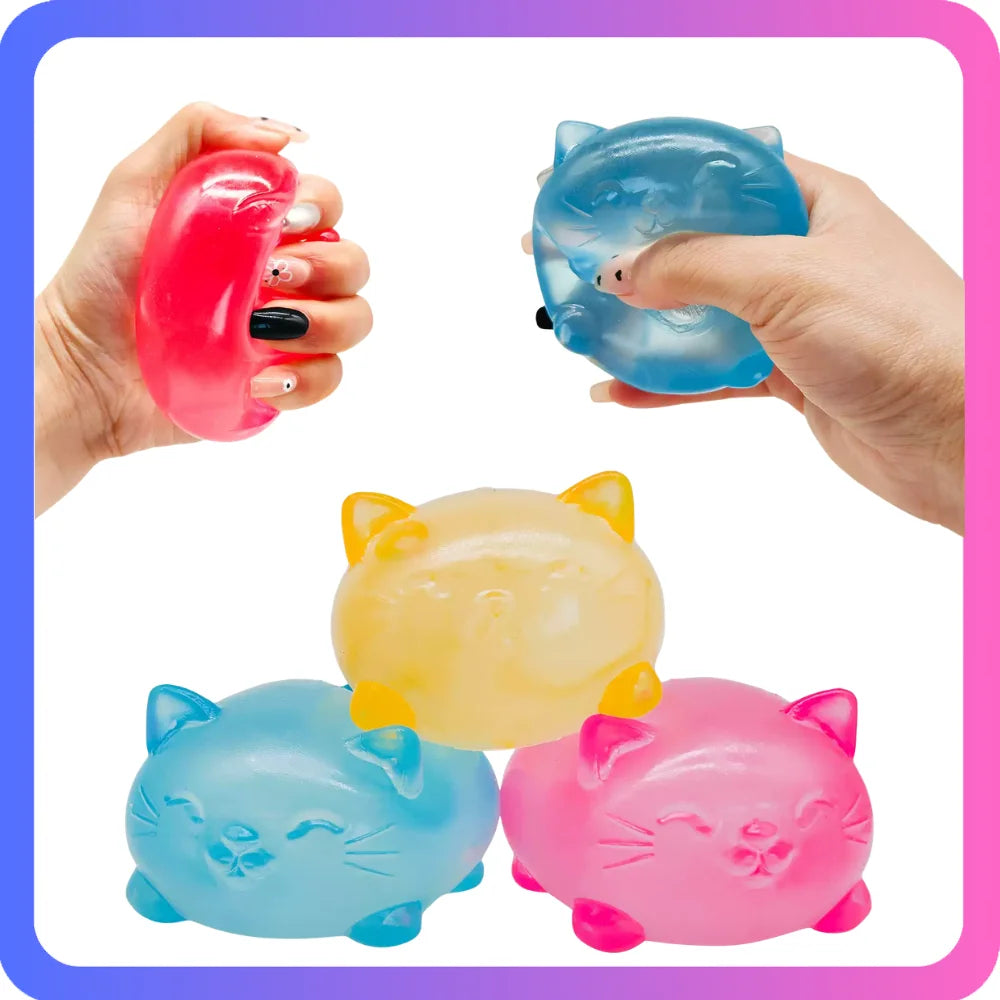 Mini Cute Cat Squishy Toy – TPR Maltose Sensory Fidget