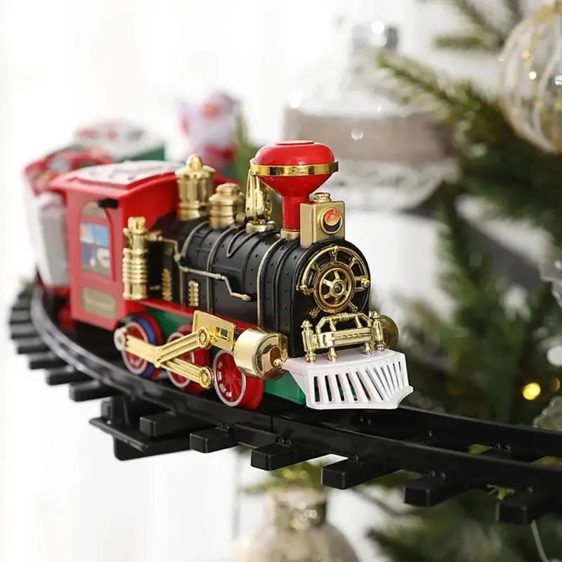 Christmas Electric Train Set – Santa Holiday Train with Lights