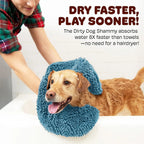 🛁🐾 Pet Absorbent Bath Towel – Quick-Drying Golden Hair Blanket