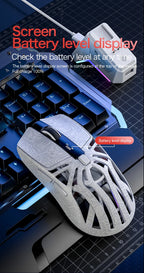 🔥🖱️ SMAILWOLF M8 Wireless RGB Gaming Mouse – 12000 DPI Tri-Mode