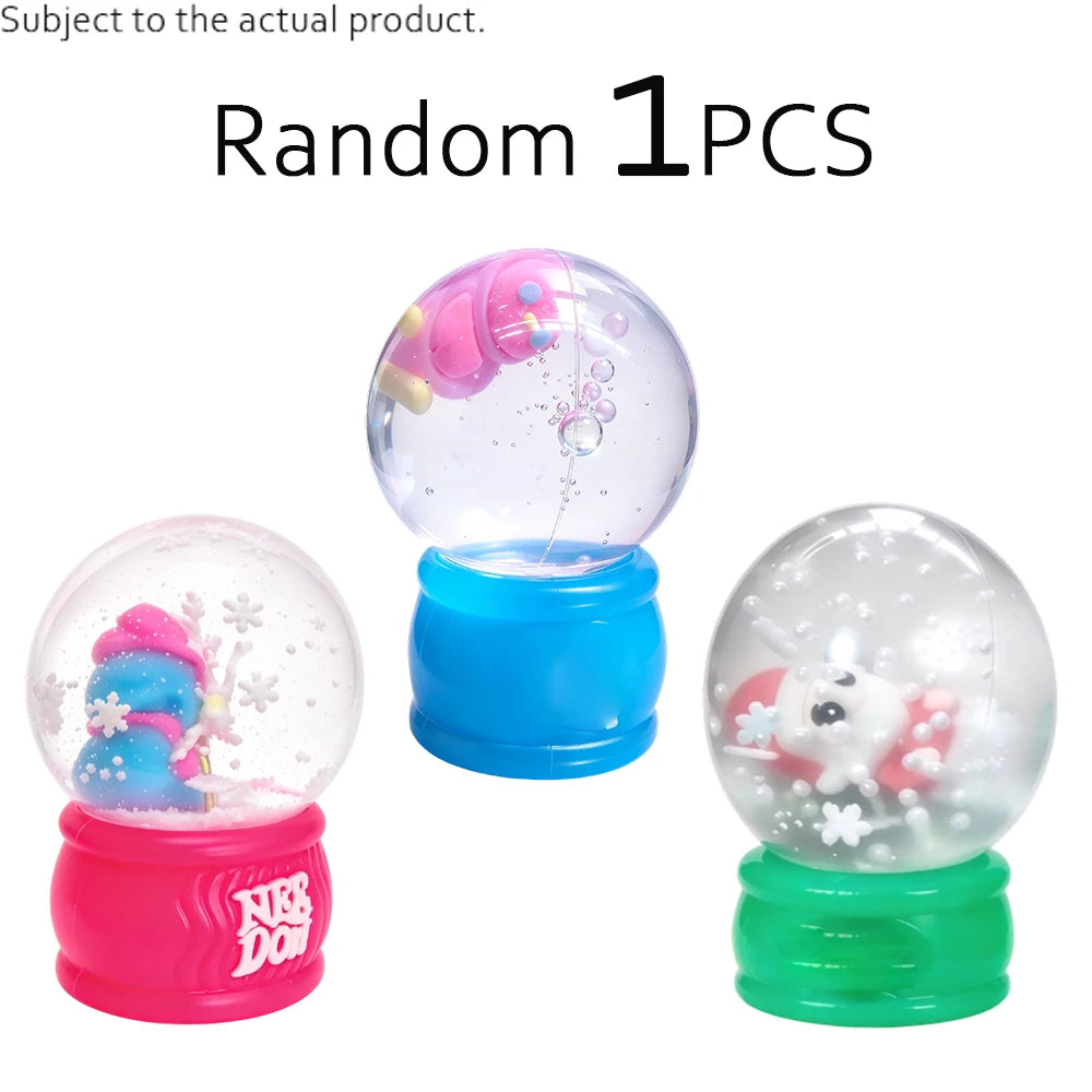 Snow Globe Fidget Squeeze Toy – Sensory Stress Relief Fidget