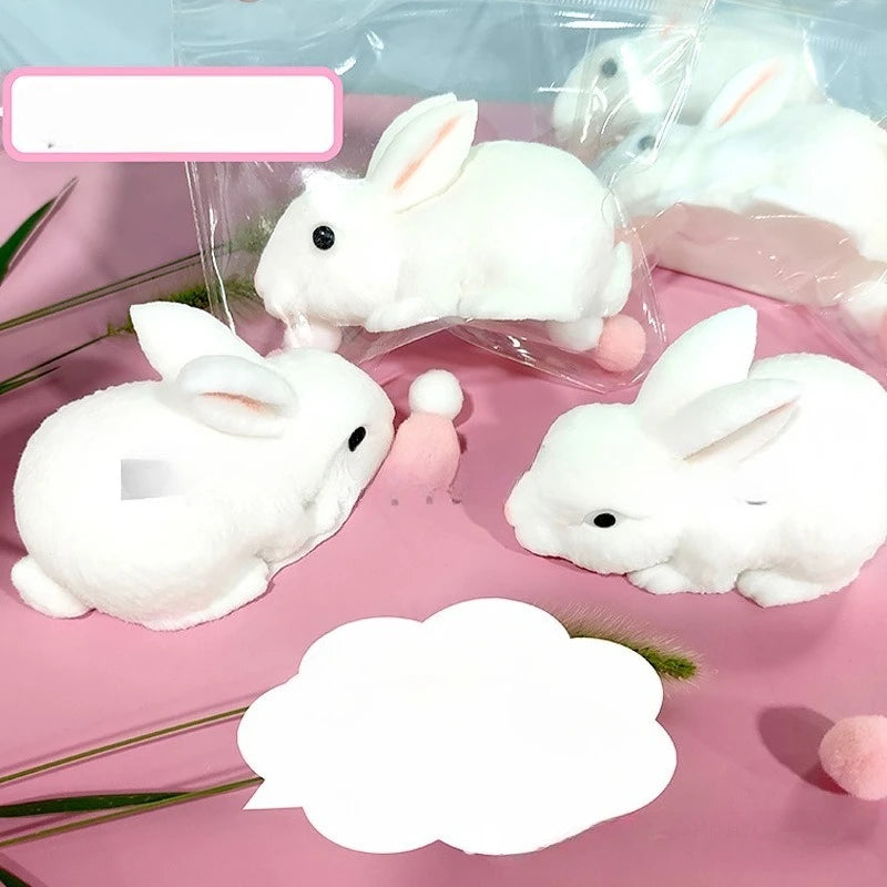 White Rabbit Squishy Toy – Soft Resin Slow-Rebound Fidget