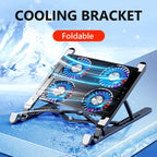 🌈❄️ Laptop Cooling Pad 2/4 Fans – RGB Foldable Stand (11–17.3”)