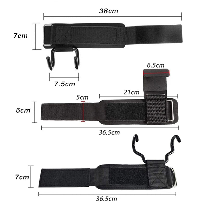 🏋️ Weight Lifting Hook Grips with Wrist Wraps – Heavy Duty Lifting Straps for Deadlifts, Pull-Ups & Strength Training 💪