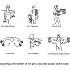2pcs water dumbbell water sports mens and womens fitness dumbbell water fitness sports swimming fitness water sports