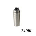 🥤🛡️ Stainless Steel Protein Shaker Bottle – Leakproof Gym Cup