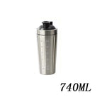 🥤🛡️ Stainless Steel Protein Shaker Bottle – Leakproof Gym Cup