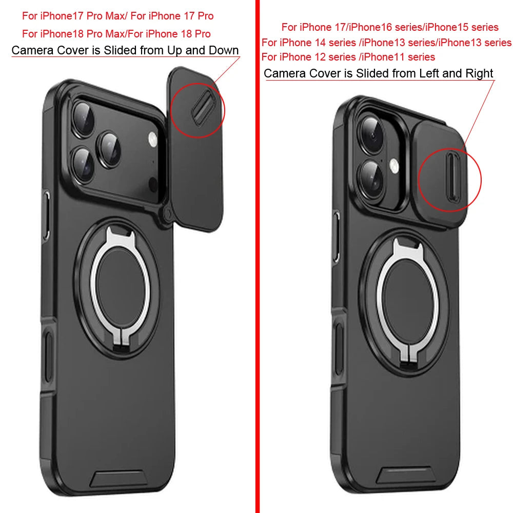 Shockproof Armor Phone Case – Protective Stand & Car Mount Cover