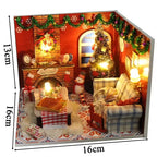 DIY Christmas Snowman Cottage Miniature Kit