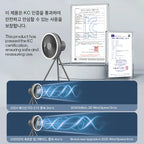 🌬️🔋 Rechargeable Camping Fan 4000mAh / 10000mAh – LED Light & Power Bank
