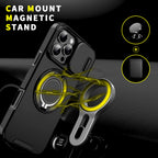 Shockproof Armor Phone Case – Protective Stand & Car Mount Cover