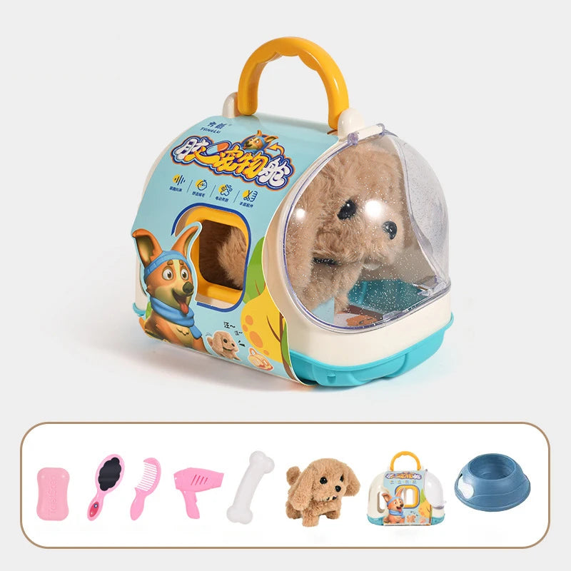 🐶🤖 Electronic Walking Dog Plush Toy – Interactive Vibrating & Moving Puppy Doll for Kids & Babies