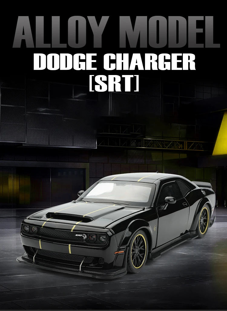 1:32 Dodge Challenger SRT Hellcat Redeye V8 Alloy Metal Diecast Model American Muscle Sports Car Collection For Hobby Decor