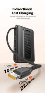 Toocki 10000mAh Magnetic Wireless Power Bank – 15W / 22.5W PD Fast Charge