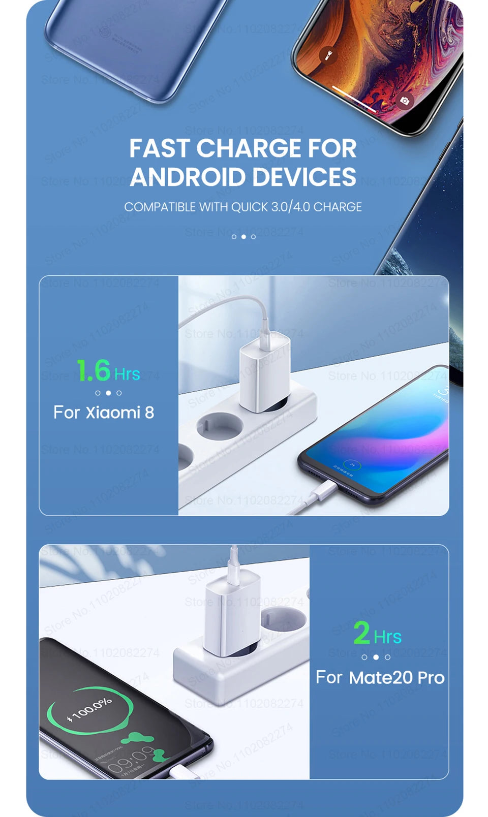 ⚡📱 40W USB-C Fast Charger for iPhone – PD Quick Charge Adapter + Cable