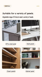 🔌🗂️ Telescopic Under Desk Cable Management Tray – No Drill Metal Rack