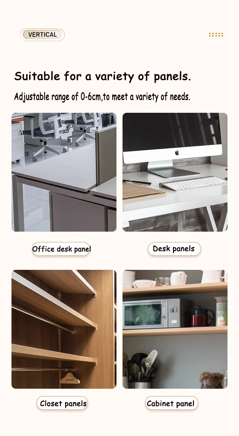 🔌🗂️ Telescopic Under Desk Cable Management Tray – No Drill Metal Rack