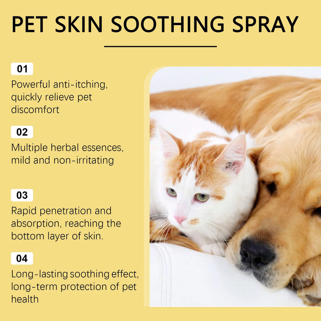 Pet Skin Care Spray – Flea & Lice Relief for Dogs & Cats