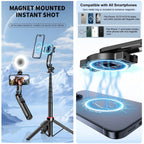 Magnetic Selfie Stick Tripod 51" – MagSafe Compatible Phone Stand