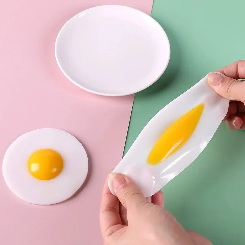 Funky Egg Squishy Ball – Clear Splat Sensory Fidget Toy
