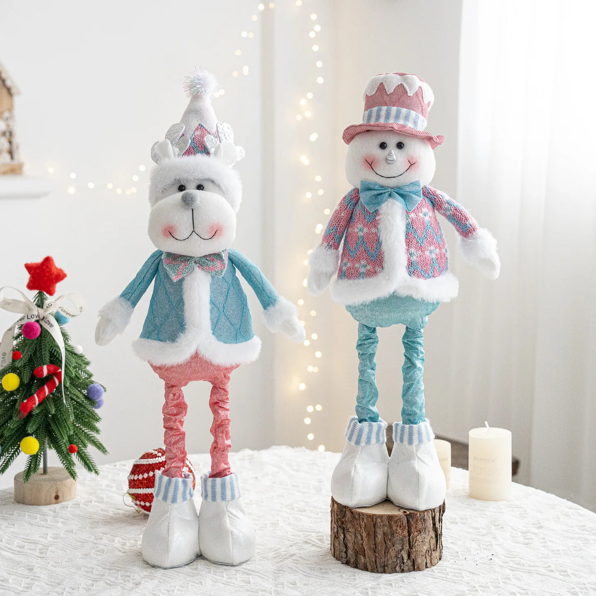 Christmas Santa, Snowman & Reindeer Decorations