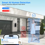 🔔📹 JOOAN 2K Intelligent WiFi Video Doorbell | Smart Home Camera Intercom 🔐 | Outdoor Battery-Powered Wireless Security Doorbell