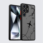 Line Airplane Topographic Phone Case for Samsung Galaxy S Series
