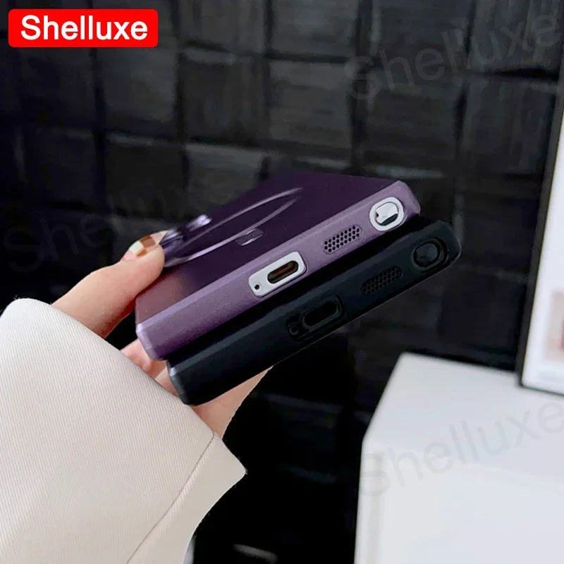 Luxury MagSafe Magnetic Soft TPU Case for Samsung Galaxy S25 Ultra / EDGE