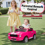 Shelby GT350 Kids Electric Car 12V 2WD W/ Parent Remote Control & Safety Belt - All-Terrain Ride-On Toy - Per