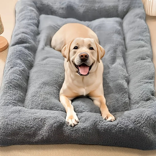 🛋️🐾 Oversized Plush Pet Bed Sofa – Ultra Soft Rectangle Mat