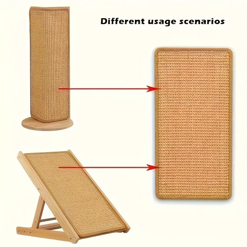 A sturdy and thick cat scratch board - free of clutter, sofa safety, used for exercise and relaxation