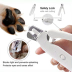 ✂️🐶🐱 Quiet Pet Nail Grinder with Dual LED Lights