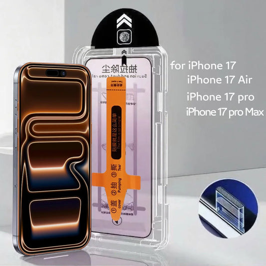 2PCS Dust-Free Tempered Glass Screen Protector for iPhone 17 Series (With Installation Tool)