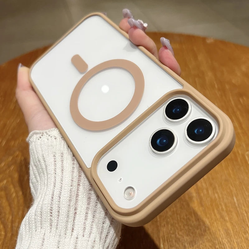 Clear Magnetic MagSafe Case for iPhone 17 / 17 Air / 17 Pro Max 📱 | Shockproof, Slim & Anti-Scratch Candy Color Cover