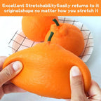 Orange Squishy Stress Ball – Realistic Fruit Sensory Squeeze Toy