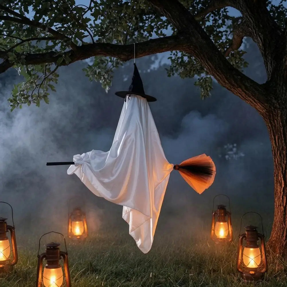 Cute Hanging Ghost Decoration – Halloween Witch Décor