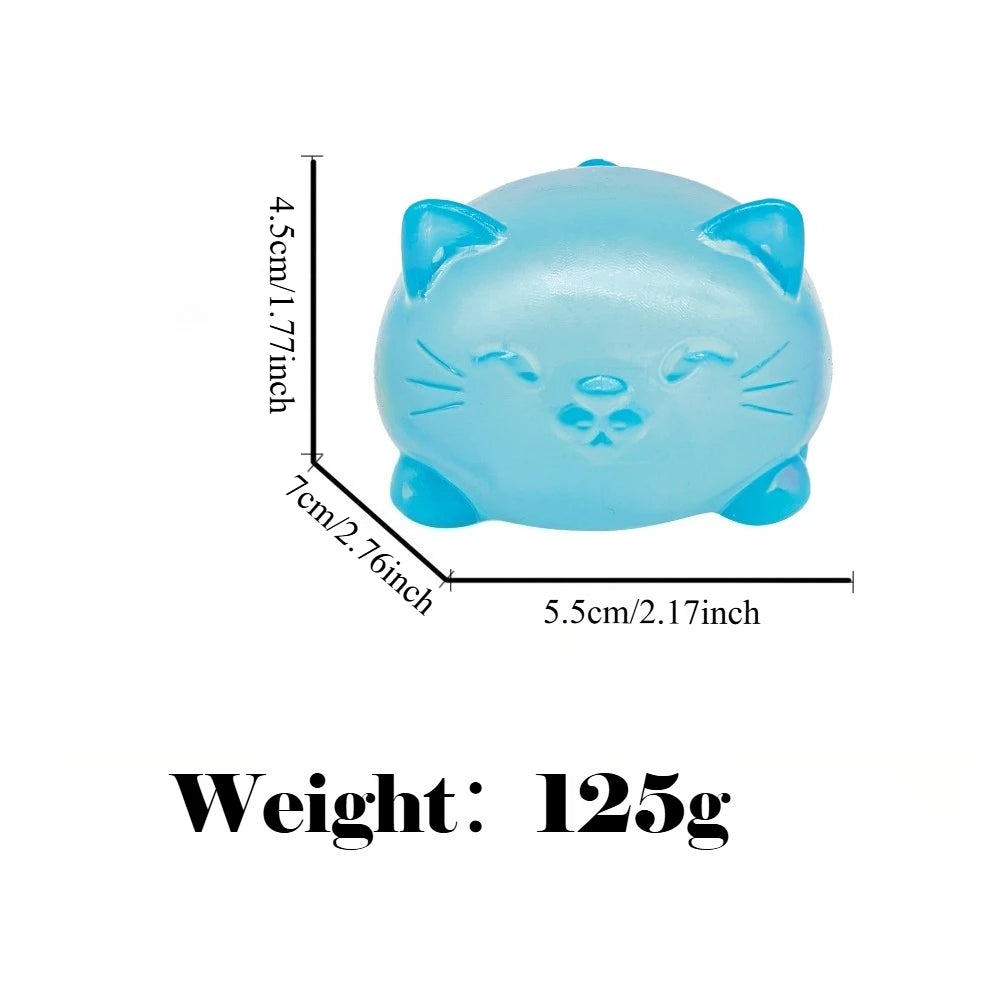 Mini Cat Maltose Squishy Toy – Slow-Rise TPR Sensory Fidget