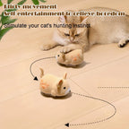 Electric Moving Mouse Cat Toy – Automatic Vibrating Interactive Kitten Toy