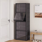 👟✨ Large Transparent Dustproof Shoe Rack Cabinet (5–9 Levels) 🧼 | Closed Shoe Organizer for 12–24 Pairs 👞 | Modern Shoe Storage for Bedroom, Living Room & Garage 🏠