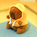 🦫🪽 Cute Capybara Plush Toy – Fluffy Anime Stuffed Animal with Hoodie & Wings | Small Simulation Doll Gift