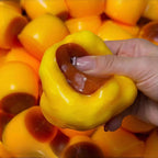 Caramel Pudding Squishy Stress Ball – Soft Sensory Block Fidget Toy