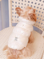🐾👑 Winter Dog Fur Vest & Princess Skirt Coat – Warm, Windproof & Water-Resistant Jacket for Small Dogs