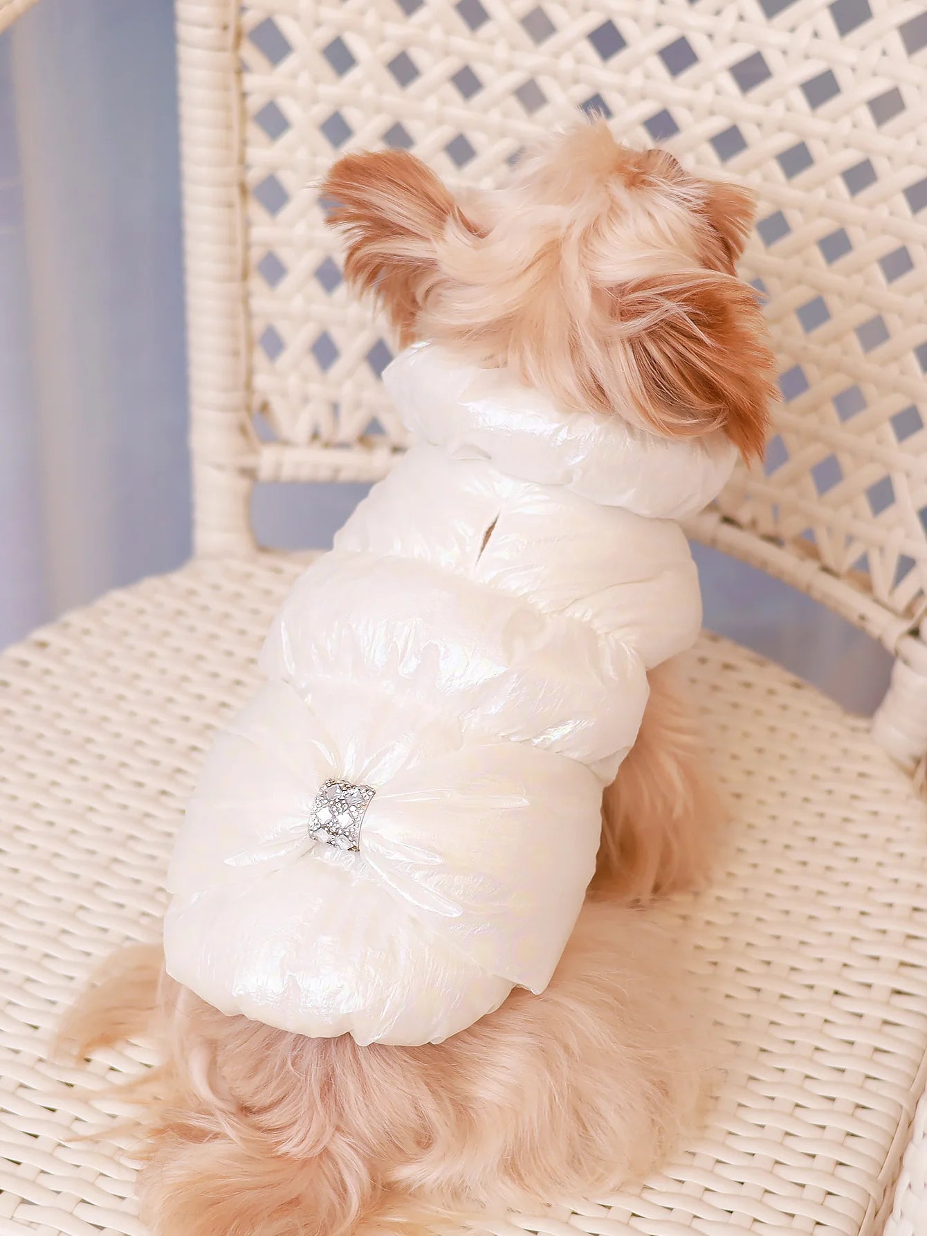 🐾👑 Winter Dog Fur Vest & Princess Skirt Coat – Warm, Windproof & Water-Resistant Jacket for Small Dogs