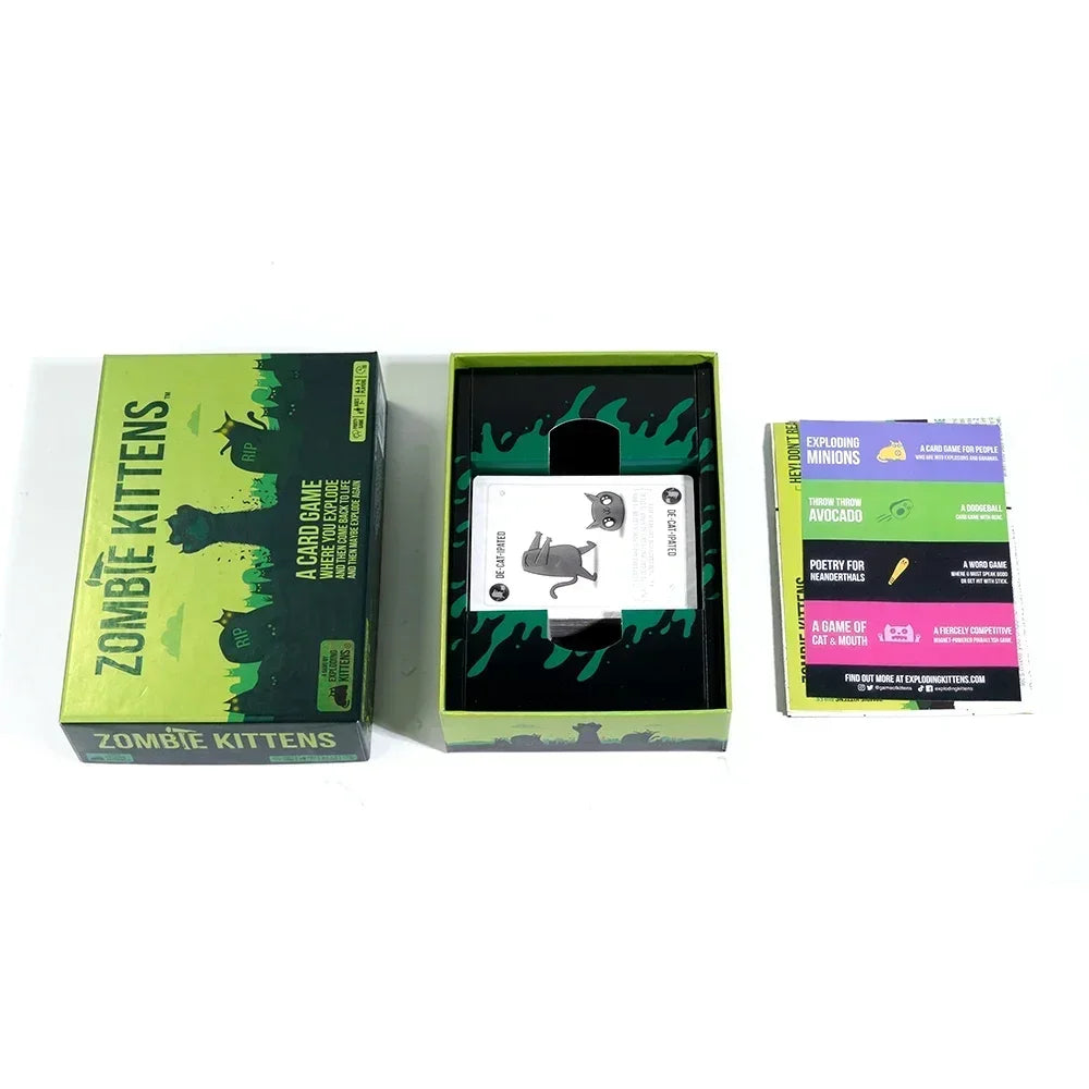 Zombie Kittens – Hilarious Family Card Game for Kids, Teens & Adults | 2–5 Players | Game Night Fun🧟‍♂️🐱