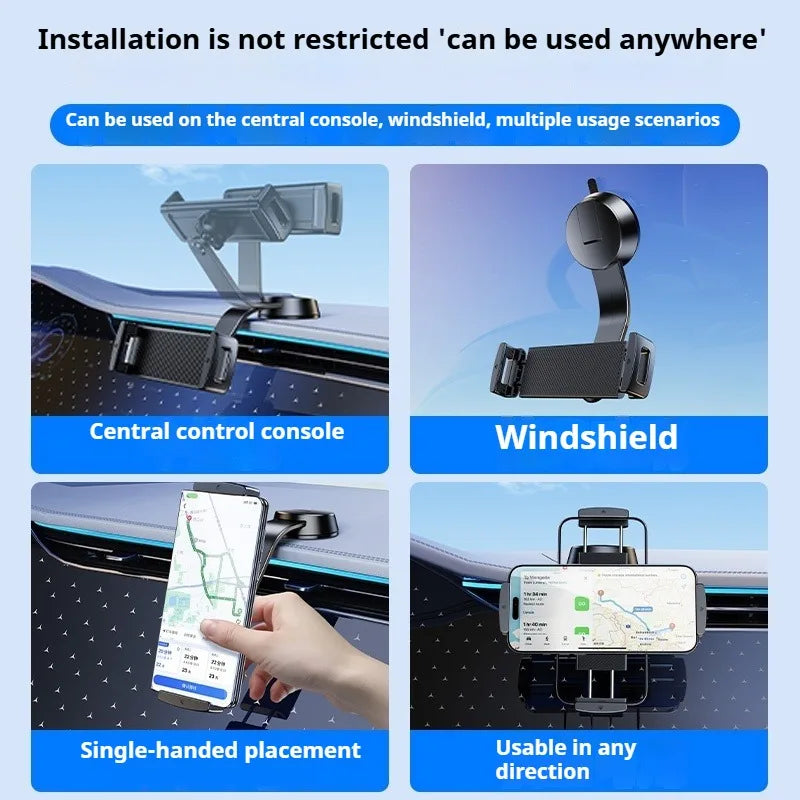 🚗📱 Eary Suction Cup Car Mount for Z Fold & Smartphones
