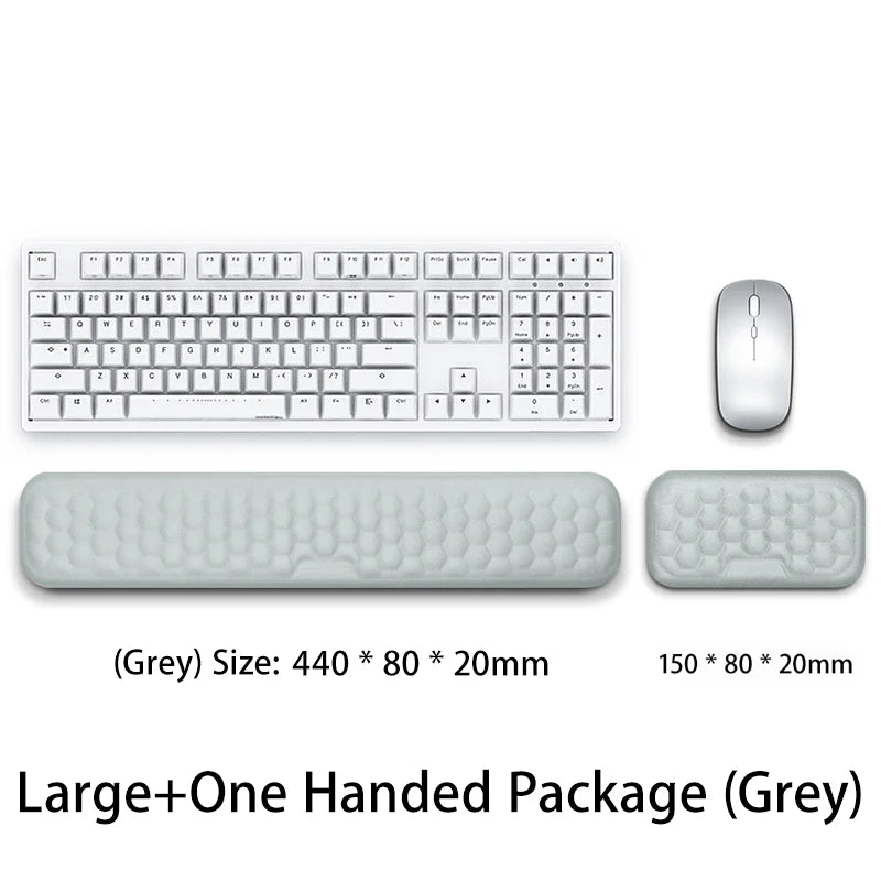 ⌨️🖱️ Ergonomic Memory Foam Keyboard & Mouse Wrist Rest Pad