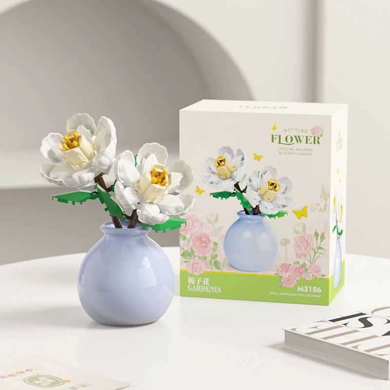 💐✨ Bouquet Flower Micro Diamond Building Blocks – Mini Micro Bricks Constructor Set for Adults & Girls Gift