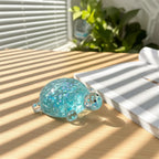 Glitter Turtle Stress Ball – Transparent TPR Sensory Squeeze Fidget Toy