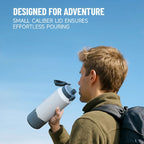 TYESO Large Capacity Insulated Water Bottle – Leakproof Travel Mug with Handle 💧✨